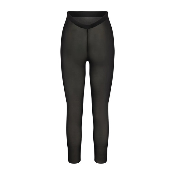 NWT SKIMS Sheer Sculpt Low Back Cropped Legging in Onyx Black Size 2X - Picture 4 of 12